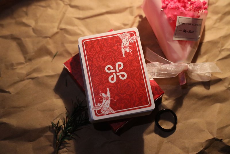 Cupido Themed 撲克牌 X 阿泰 (包括 魔術額外牌及教學) - 桌遊/卡 Game - 紙 紅色