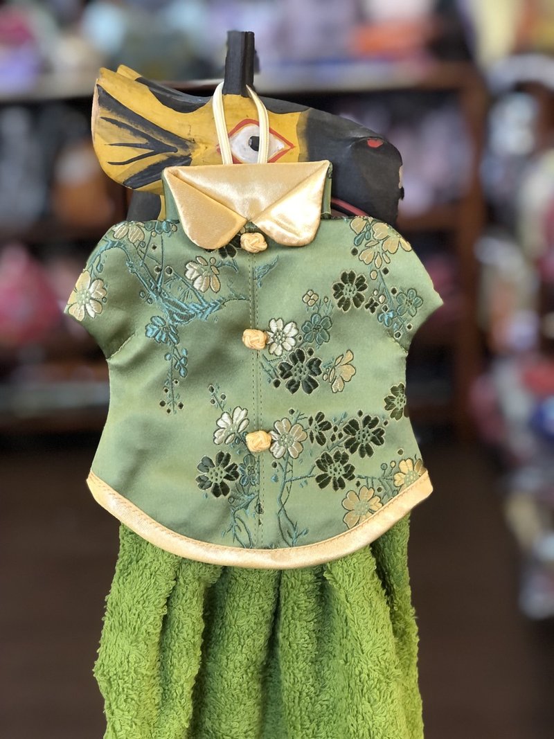 清裝造型毛巾 - 毛巾/浴巾 - 絲．絹 多色