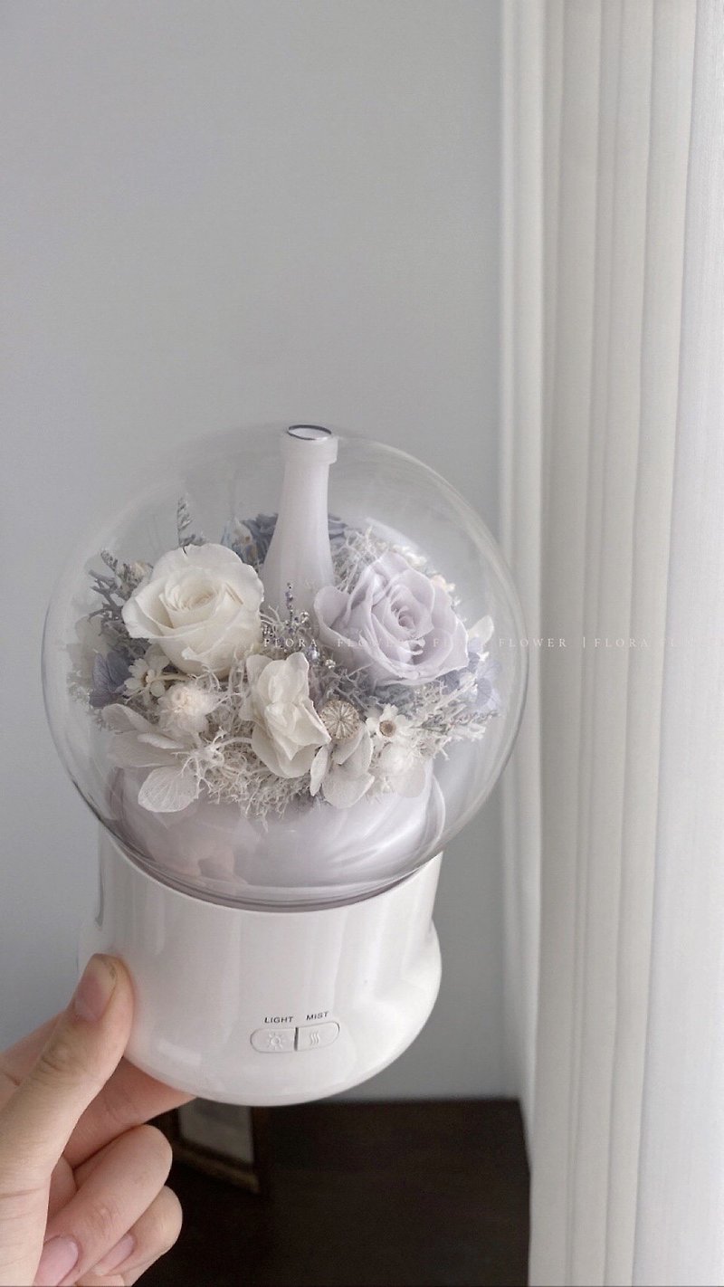 Flora Flower Preserved Flower Water Oxygen Machine-Classic White (Card) - Fragrances - Plants & Flowers White