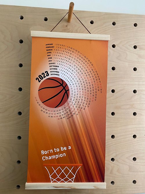 Mijas 米哈斯 籃球年曆掛曆 2023年 客製化