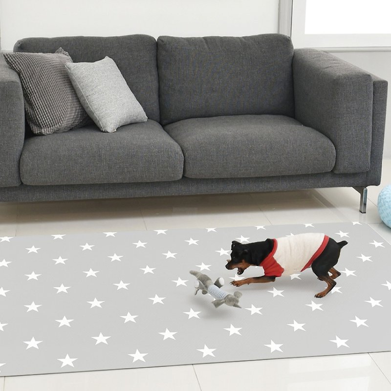 Korean dfang Dibang pet cooling game mat - gray starry sky (scratch resistant mute) - Bedding & Cages - Waterproof Material Multicolor