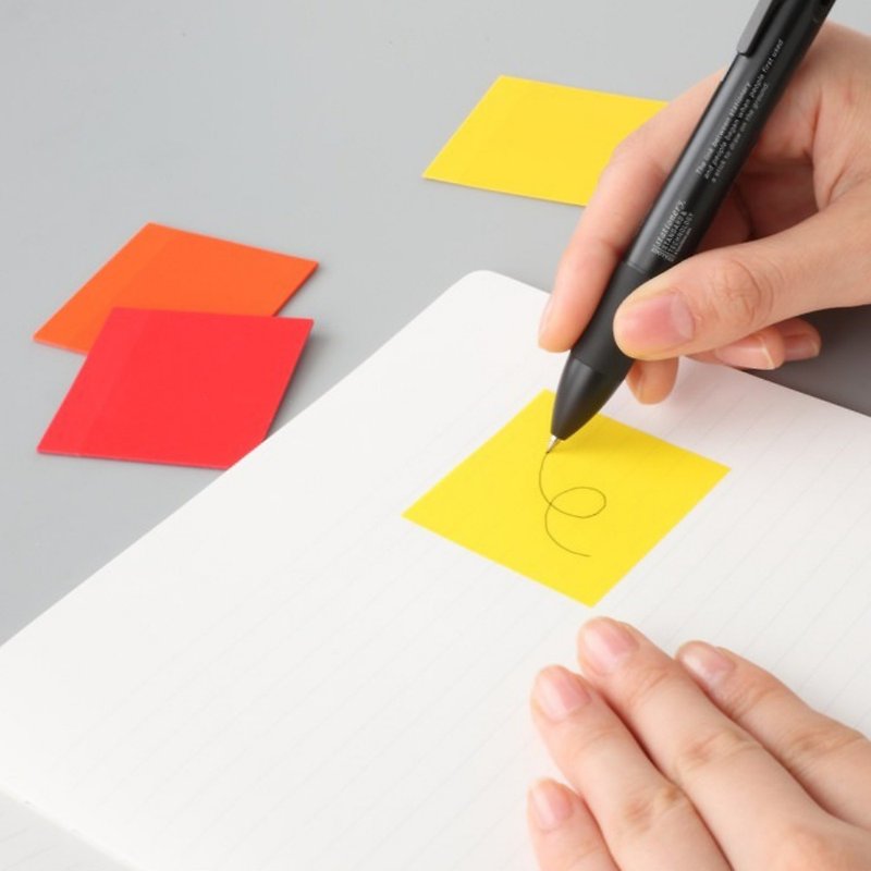 STALOGY can write 3 color index stickers 50mm red and yellow - กระดาษโน้ต - พลาสติก หลากหลายสี