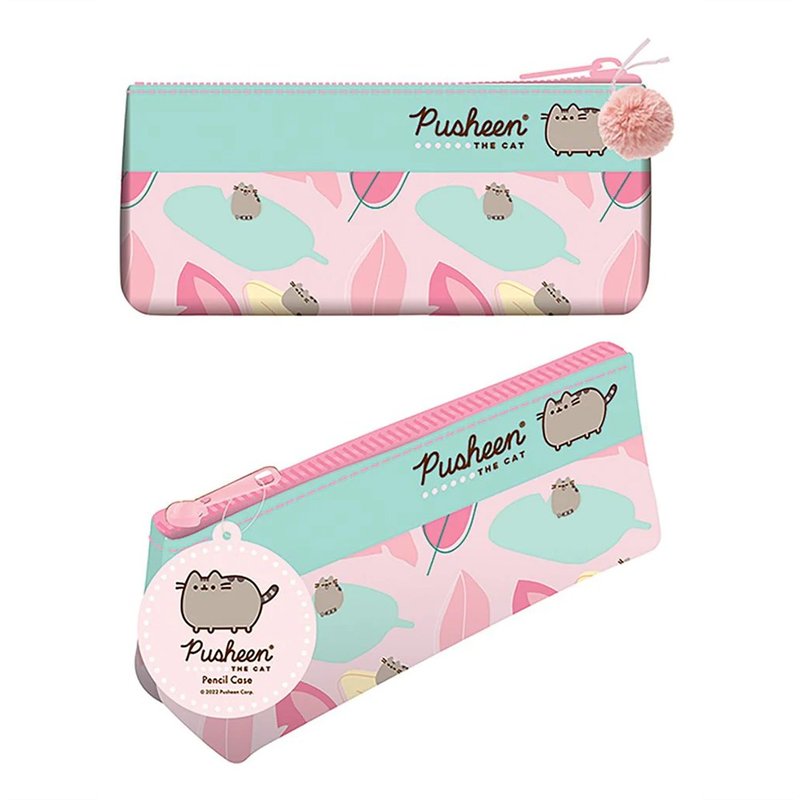 【Pusheen】Pusheen Pencil Pouch - Pencil Cases - Other Materials Pink