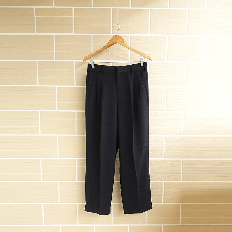│Slowly│ Classic Black - Pants │vintage. Vintage. Art. - Women's Pants - Polyester Black