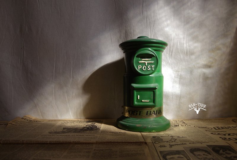 [Old Time OLD-TIME] Early Republic of China 72 years post office deposit box - Coin Banks - Pottery Green