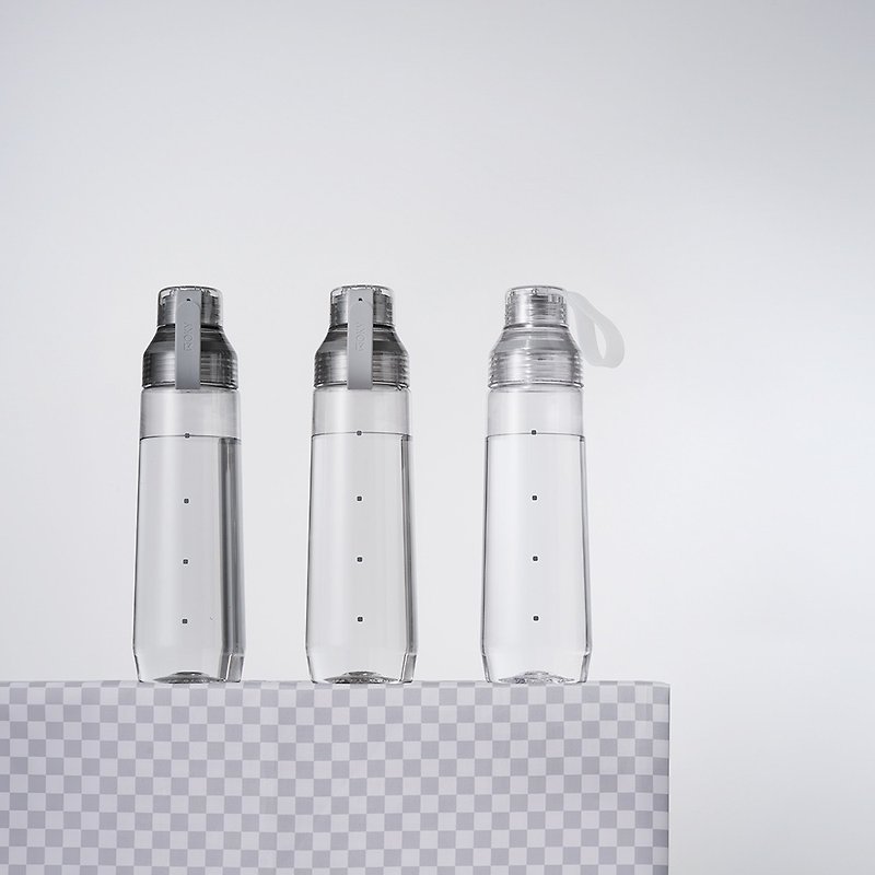 WOKY ECOZEN transparent bottle 800ml (with pop-up straw) (6 colors) - Pitchers - Plastic 