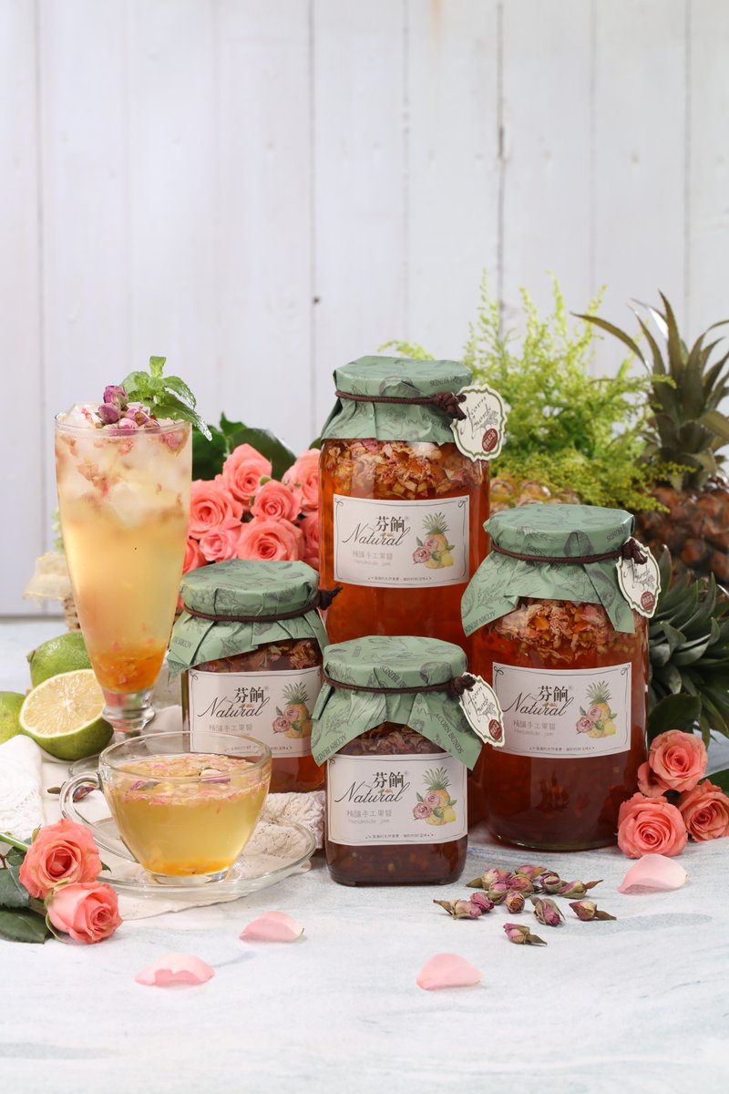 【HANDMADE JAM】 Rose - 550ml, 1100ml - Jams & Spreads - Fresh Ingredients Pink