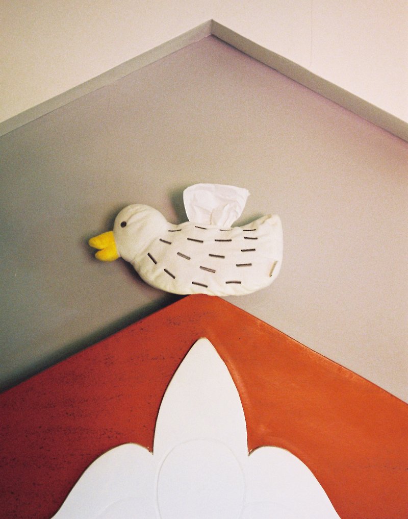 林李の義母OLINLIOアヒルの子紙装飾セット - ティッシュボックス - ポリエステル ホワイト