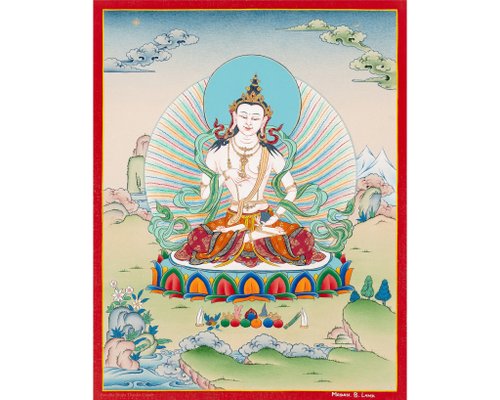 ヴァジュラサットヴァ アートワーク | 伝統的なチベット仏教絵画