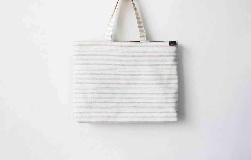 Lines computer bag - กระเป๋าแล็ปท็อป - เส้นใยสังเคราะห์ ขาว