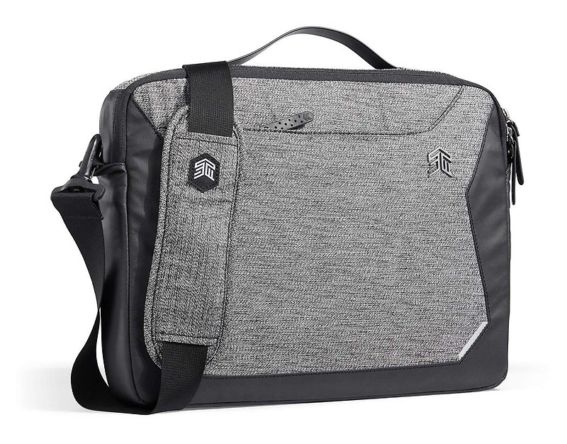 [STM] Myth Dream Series Brief 15 吋 英 English dual-use laptop briefcase (grey rock black) - กระเป๋าเอกสาร - เส้นใยสังเคราะห์ สีดำ