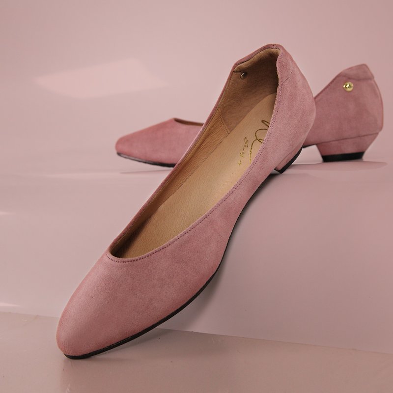 AKi Sweet Lilac (Light Lotus Root Powder) Heels | WL - รองเท้าหนังผู้หญิง - ไฟเบอร์อื่นๆ สึชมพู