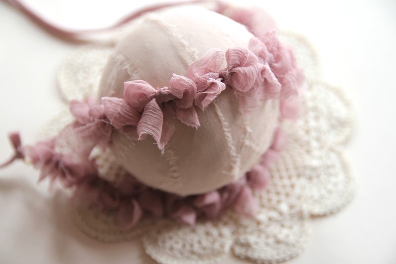 ベビーヘッドバンド、ベビーヘッドバンドセット、新生児ヘッドバンド、ベビーボウ、新生児小道具 - 帽子・ヘアバンド - コットン・麻 パープル