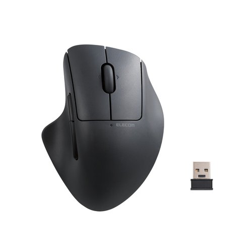 ELECOM ELECOM Shellpha 靜音雙模人體工學 5 鍵滑鼠-黑 M