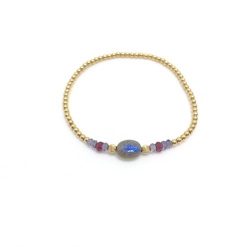 Gryffindor _ labradorite bracelet - Bracelets - Gemstone Purple