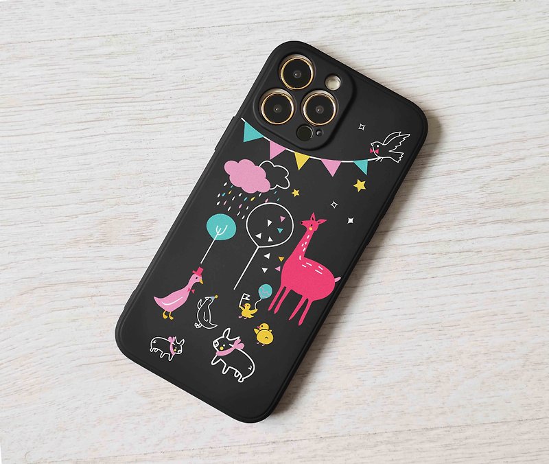 Animal Goose Black hard Phone Case Cover for iphone 13 pro max mini 12 11 X SE - Phone Cases - Plastic Black