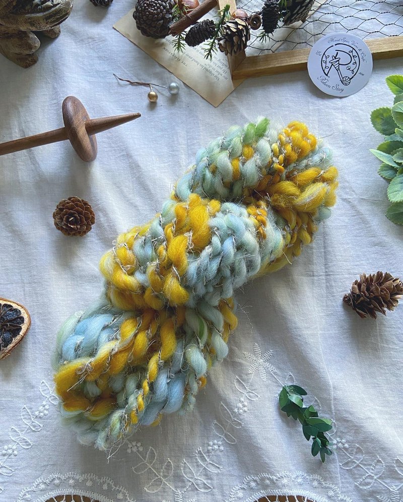 【冬日限定版】異國風手捻線 - 編織/刺繡/羊毛氈/縫紉 - 羊毛 橘色