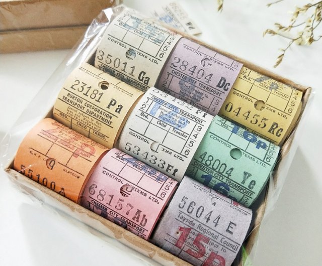 イギリス　 ロールチケット 　 GM Buses + AD David Essex イギリス ヴィンテージバスチケット 12枚入り (07151865)