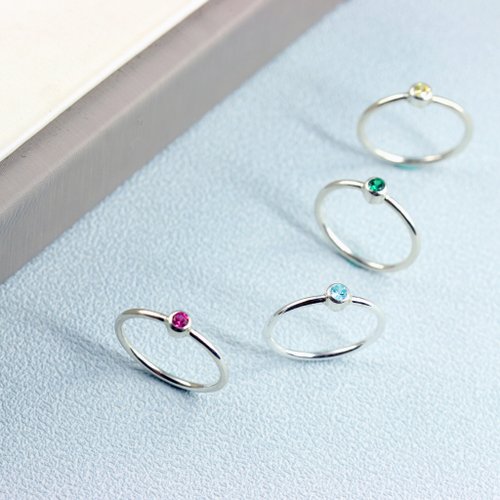 轉角金工 T-POINT 臺北金工體驗 I 誕生石銀戒 I 手作銀戒指