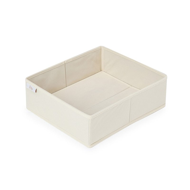 日本天馬 Fits 布質分格收納盒(單格)-面寬30cm-3入 - 居家收納/收納盒/儲物盒 - 其他材質 白色