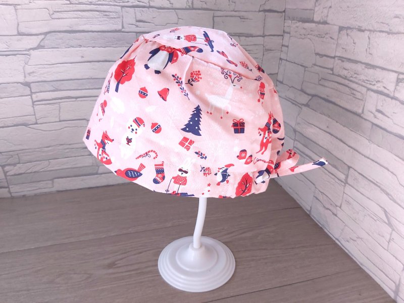 Medical double-layer surgical cap, work cap, baking cap Fox and animal friends thin cotton - หมวก - ผ้าฝ้าย/ผ้าลินิน หลากหลายสี