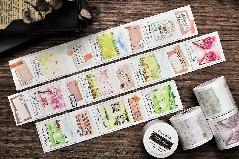 Spring Travel Washi Tape - 5cm - มาสกิ้งเทป - กระดาษ หลากหลายสี