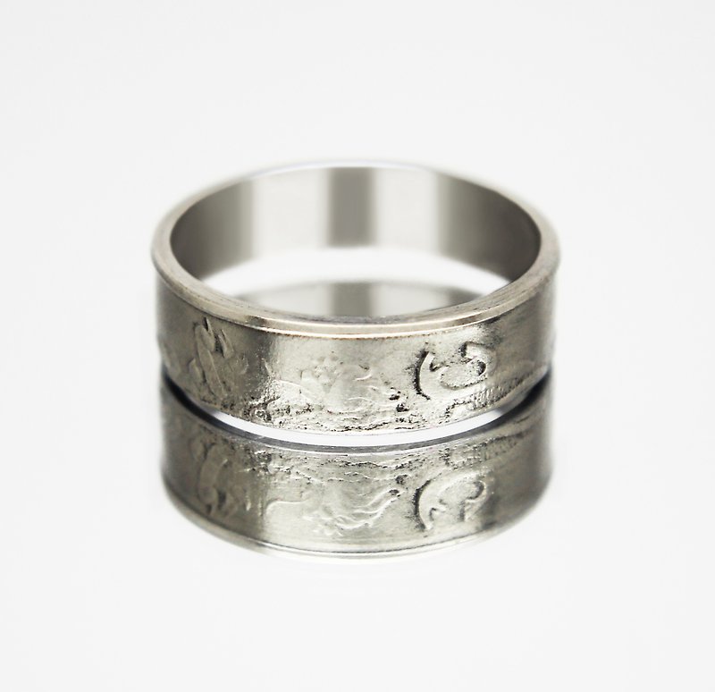 Czech Republic Coin Ring 5 Crowns 1994 coin rings for men coin rings for women - 戒指 - 其他金屬 