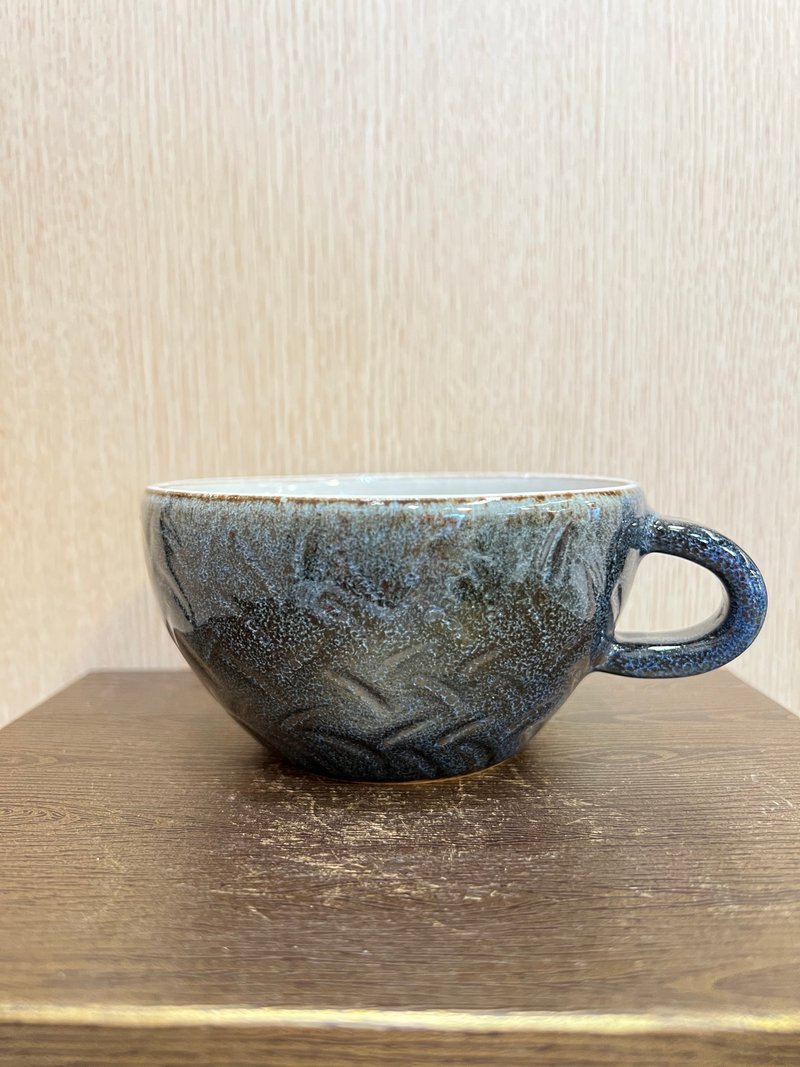 Oil Drop Tianmu Coffee Cup/Oil Drop Tianmu Mug/Handmade Pottery - แก้วมัค/แก้วกาแฟ - ดินเผา 