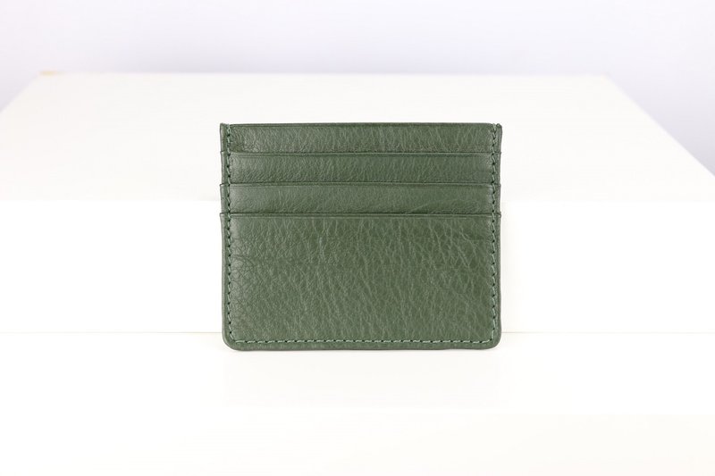 C006 Card Case Wallet - Forest Green - Genuine leather - 錢包/皮夾/長短夾 - 真皮 綠色