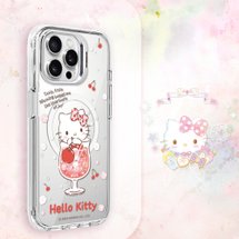 サンリオ iPhone 耐衝撃性二重素材の目に見えないスタンド磁気電話ケースの全製品 - ソーダ ケイティ