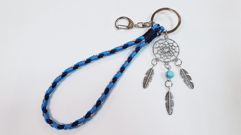 Paris*Le Bonheun. Happy handmade. Dreamcatcher. Waxed braided key ring - Keychains - Other Metals Multicolor