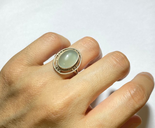 カルセドニー　ハンドメイド　シルバーリング Lifestyle Design Lab カルセドニーシルバーリング |シルバー
