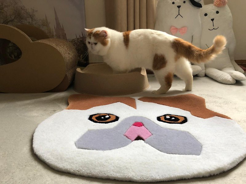 可愛貓咪毛茸茸地毯
