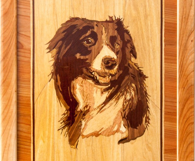 木彫動物⑅犬(ボーダーコリー)⑅インドネシア 木彫動物⑅犬(ボーダーコリー)⑅インドネシア