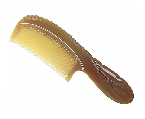 AnhCraft Hair Combs Anti-Static and Dandruff Resistant Handmade Hair Side Combs Cow Horn.