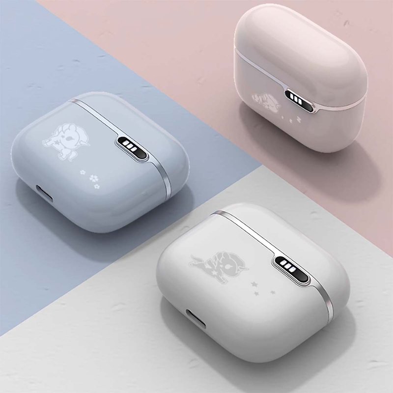 [Free Shipping] Apple True Wireless Binaural Noise Canceling Unicorn Bluetooth Headphones Butter Cat - Gadgets - Plastic White