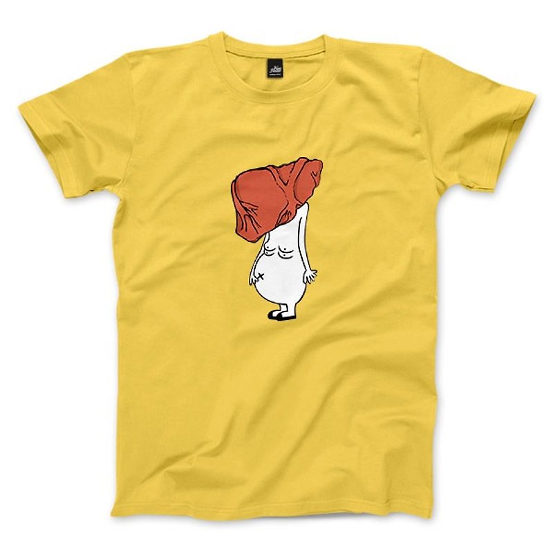 胖器官人 - 黃 - 中性版T恤 - 男 T 恤 - 棉．麻 黃色