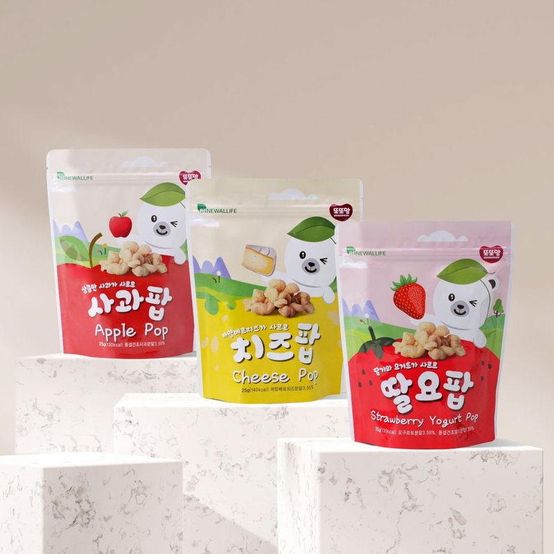 [New product launched!!] Korean Dad’s Pastoral Diary-Popcorn Flowers - Snacks - Fresh Ingredients 