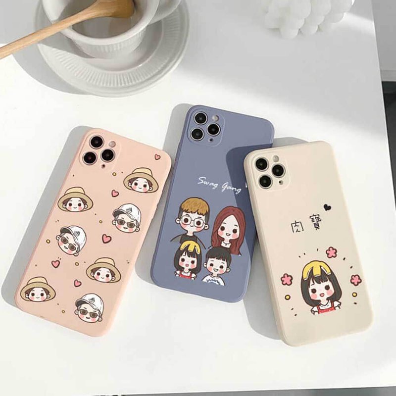 iPhone texture matte Silicone case is stain-resistant and drop-resistant (print your design) - Phone Cases - Other Materials 