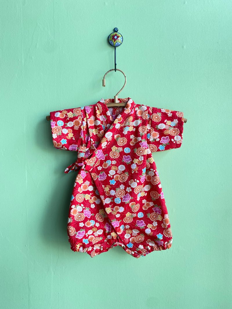 Baby jinbei Japanese baby jinbei 70cm - Baby Gift Sets - Cotton & Hemp Red