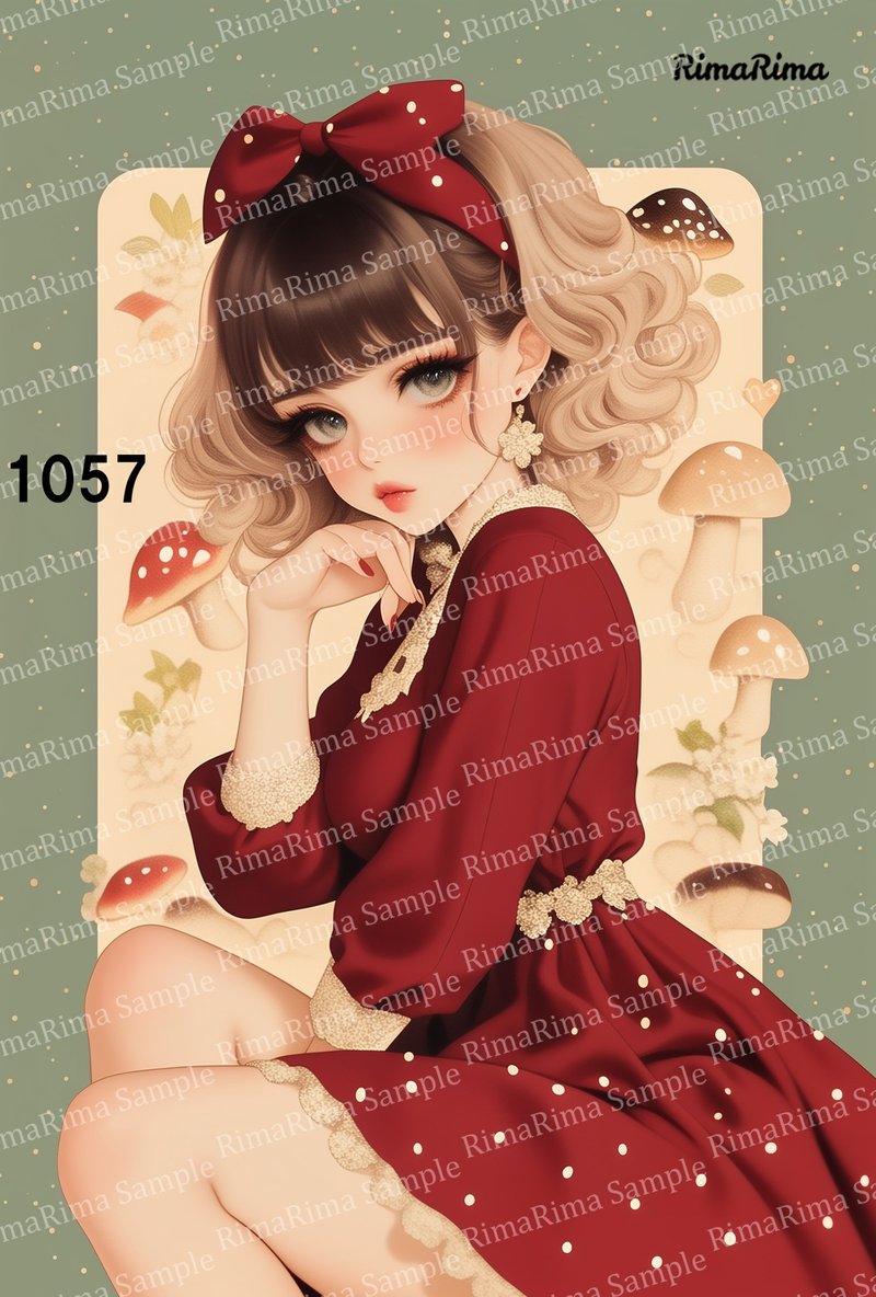 1057  オリジナルステッカー オリジナル人物ステッカー ステッカー シール りまりま  RimaRima - ステッカー・シール - 紙 