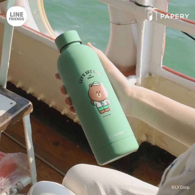 Stainless Steel Bottle LINE FRIENDS HONG KONG SUMMER CHILL LET'S SET SAIL - Vacuum Flasks - Other Materials 