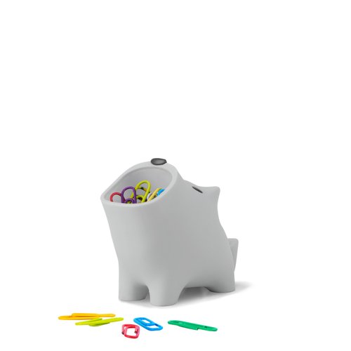 Smilingoods 生活裡的笑容 小阿嗚 Awu 雜物收納 (溫柔 灰) 桌面擺飾文具