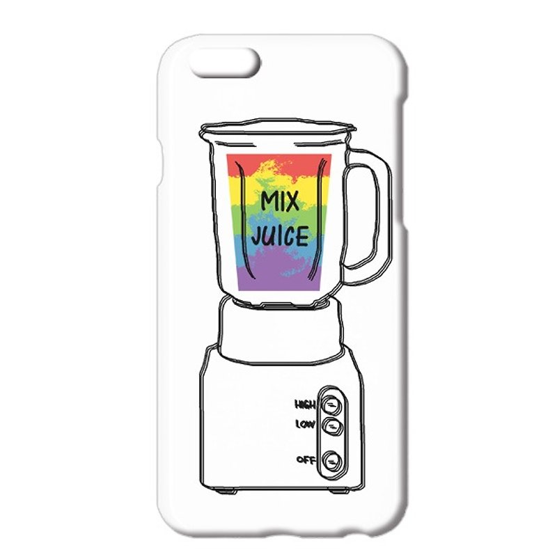 [iPhone case] Square mix juice - เคส/ซองมือถือ - พลาสติก ขาว