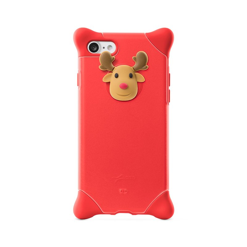 Bone / iPhone SE2 / 8 / 7 泡泡保護套 手機殼 - 麋鹿 - 手機殼/手機套 - 矽膠 紅色