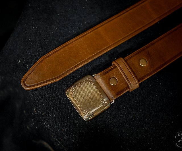Hickok Buckle Belt-vintage gentleman belt-silver buckle - Shop HEYOU  Art&Craft Department Belts - Pinkoi