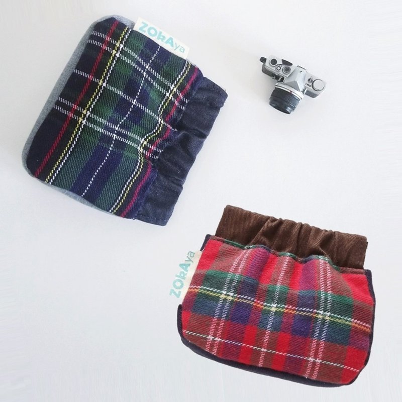 【In Stock】Snap Pouch with margin (Lovers Checkers Set) - Wallets - Cotton & Hemp Multicolor