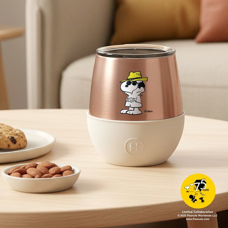 【Pinkoi x SNOOPY】HYDY 240ml 蜜粉金杯-尤加利 - 保溫瓶/保溫杯 - 不鏽鋼 金色