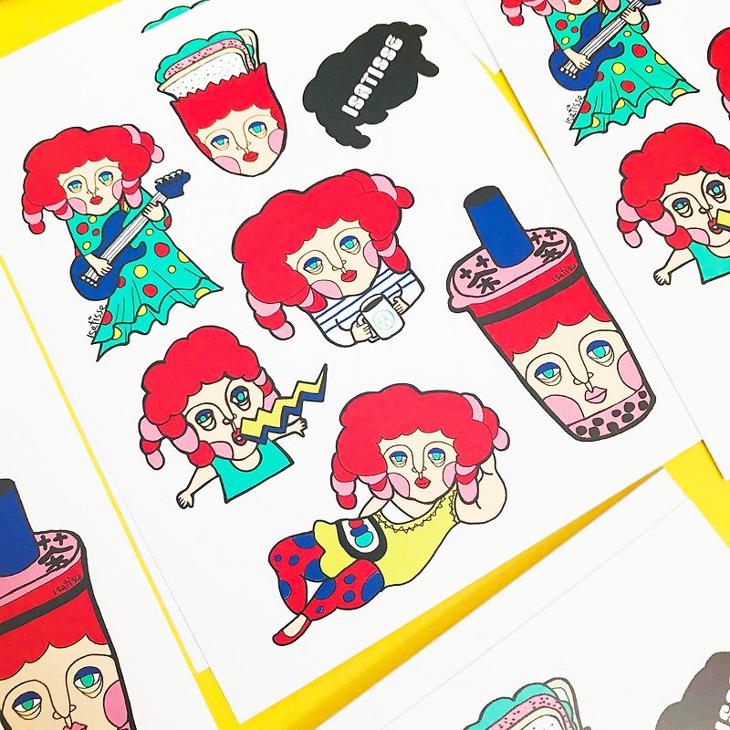 ISATISSE "ABEL Daily Life" Pocket Stickers - Stickers - Paper Multicolor