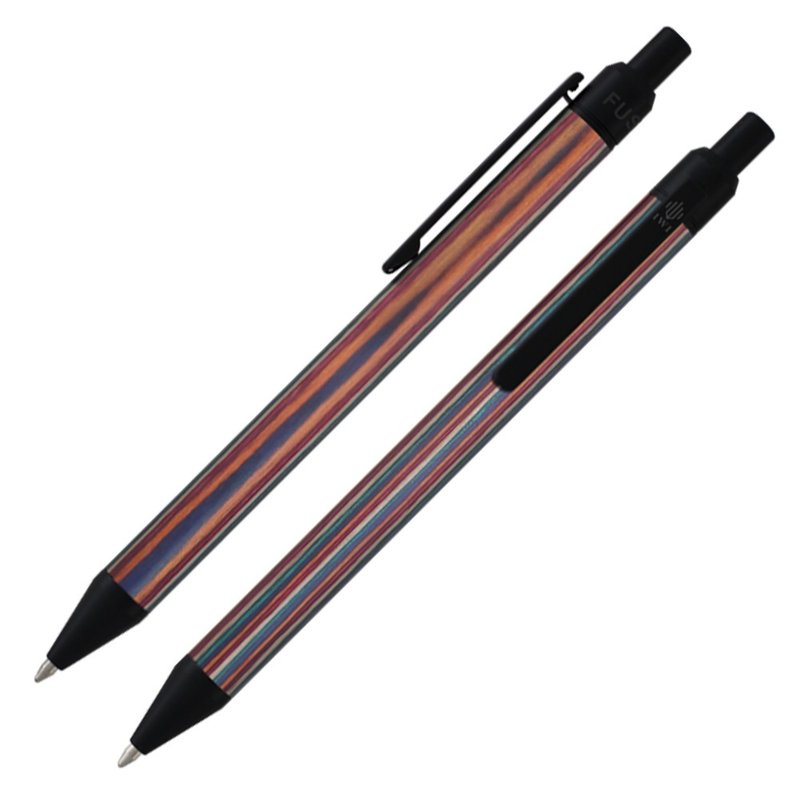 [Customized gift] IWI Fusion color woodblock gel pen/automatic pen # can be purchased with engraving - Ballpoint & Gel Pens - Other Metals Multicolor